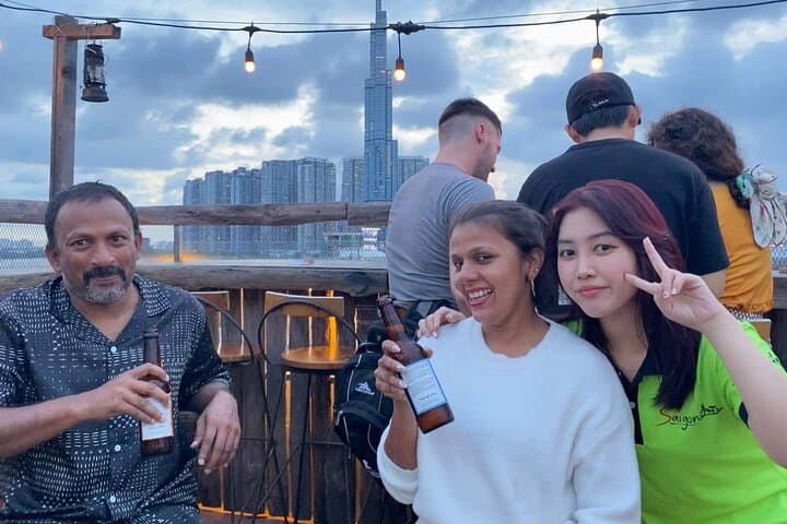 Saigon Vespa Night Food and Craft Beer Tour: Street Eats & Rooftop Pubs photo 3