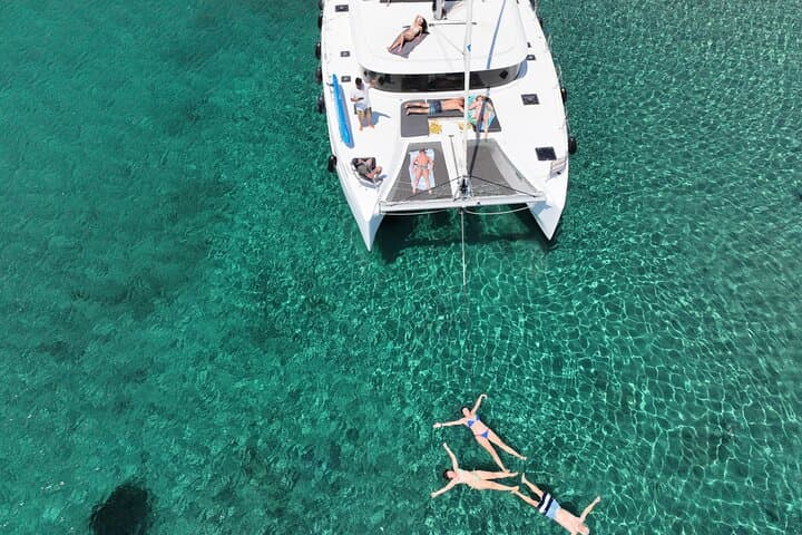 Full-Day Catamaran Cruise from Athens to Aegina – Swim, Snorkel & Lunch