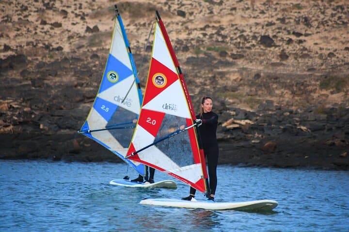 Beginner Windsurf Course at El Cotillo Lagoon — Half-Day Lessons in Fuerteventura