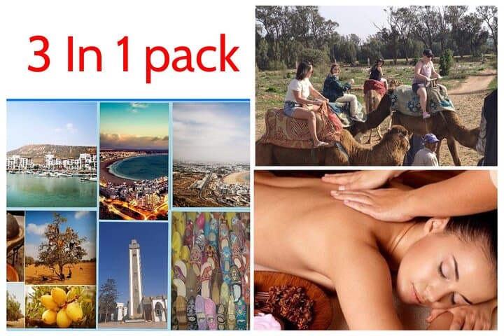 Agadir 3-in-1: Half-Day City Tour, 2-Hour Camel Ride & 2-Hour Hammam Experience