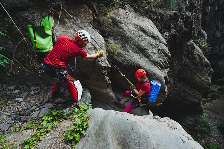 Canyoning in Tenerife South: Basalt Canyons, Rappels & Canary Pines