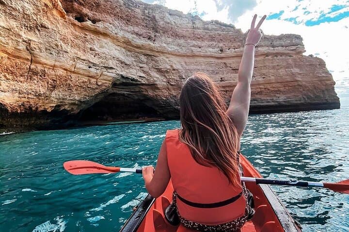 Benagil Kayak Tour: Hidden Beaches, Benagil Cave & Praia da Marinha in 2 Hours photo 4