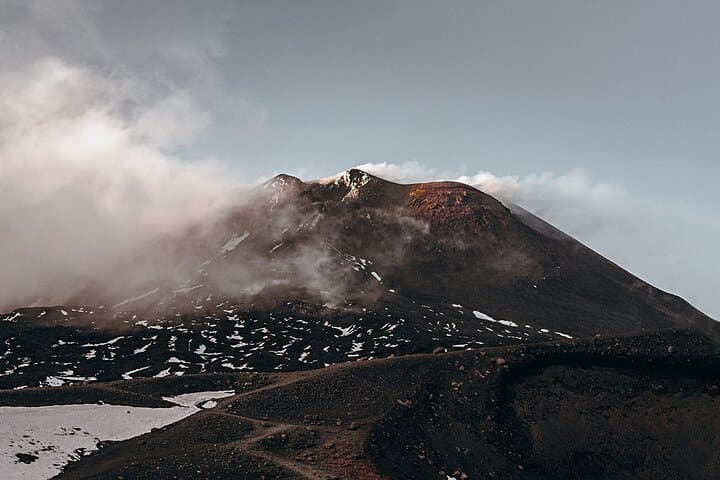 Private Mount Etna Guided Hike with Winery Lunch & Lava Cave Visit