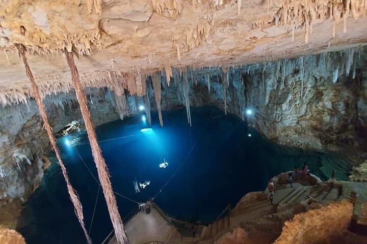 Cenotes Tour from Valladolid: Swim Underground Blue Caverns with Local Lunch
