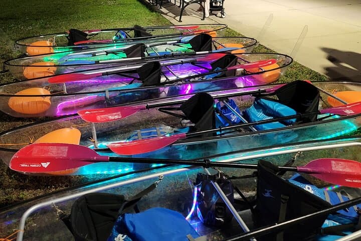 LED Clear Kayak Miami City Lights — Night Paddle Through Brickell photo 3