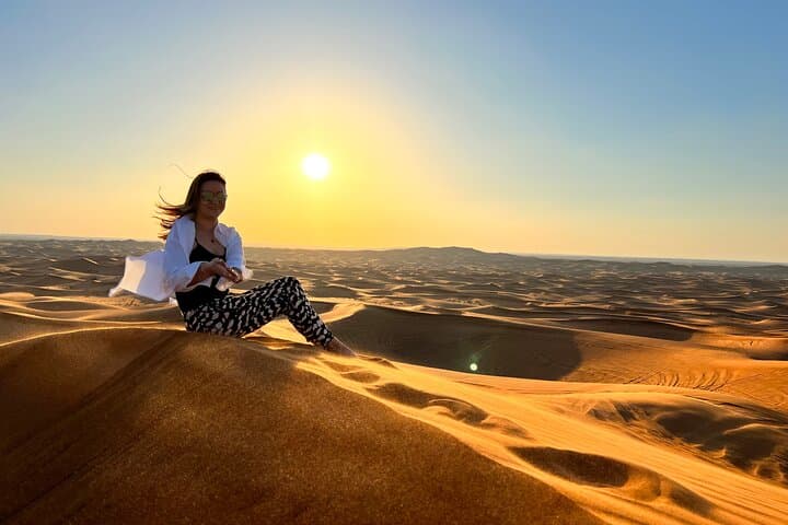 Dubai Desert Safari: Dune Bashing, Camel Ride & Sunset BBQ Experience photo 2
