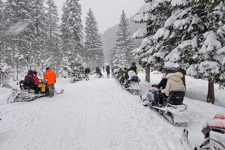 Bucharest Snowmobile and ATV Quad-Bike Adventure in the Carpathians