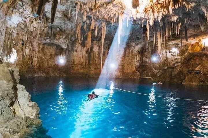 Cenotes Tour from Valladolid: Swim Underground Blue Caverns with Local Lunch photo 2