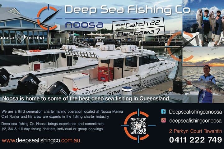 Noosa Full-Day Offshore Fishing Charter — 9-Hour Deep-Sea Adventure