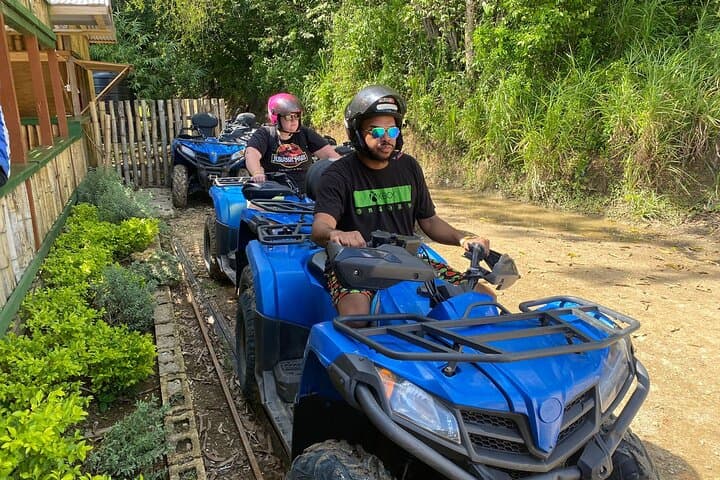 ATV Jungle Ride and Rick's Cafe Sunset from Montego Bay