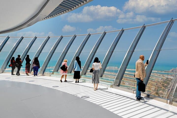 View at The Palm: Panoramic Observation Deck with Pickup & Drop-off