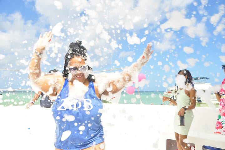 Private Foam Party Boat VIP Punta Cana — Catamaran Snorkel, Natural Pool & Foam Party