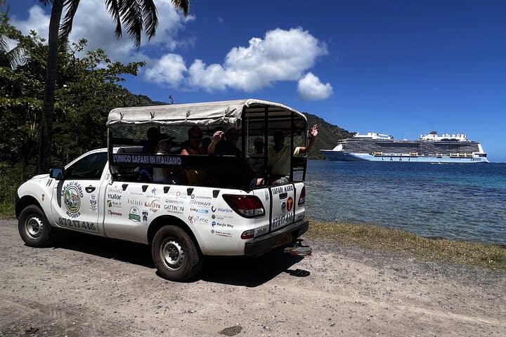 Moorea 4x4 Shore Excursion: Belvedere Lookout, Pineapple Fields & Magic Mountain Views