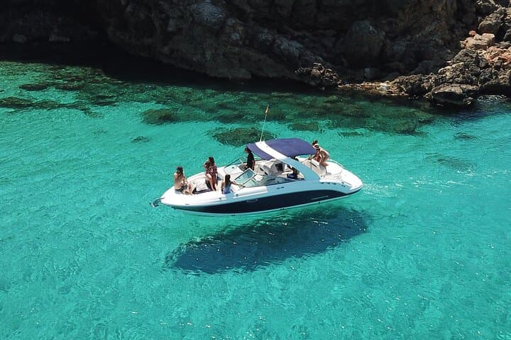Private 7-Hour Boat Tour from Sant Antoni: Coves, Caves & Snorkel Stops