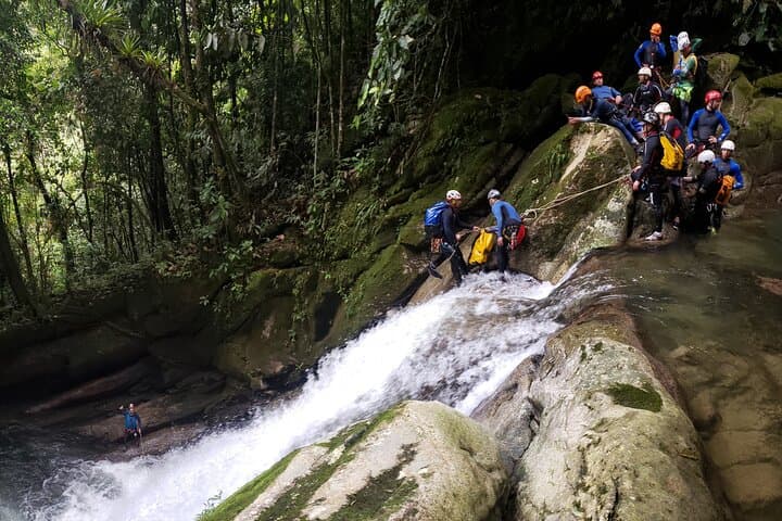 Canyoning El Chispero: Guided Canyoneering with Waterfalls, Jumps & Rappels near Bogotá photo 3