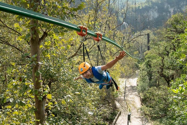 Family Zipline & Eurobungy at Cola de Caballo Ecotourism Park