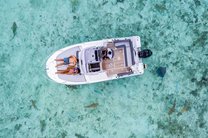 Bora Bora Private Jet Ski and Eco Sharks & Rays Snorkel Combo