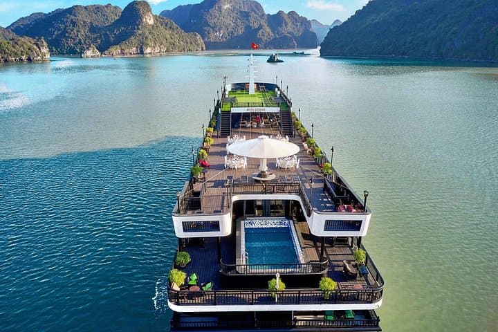 RITA Cruise: 2-Day Halong & Lan Ha Bay Overnight — Luxury Cabin, Kayaking & Tai Chi photo 1