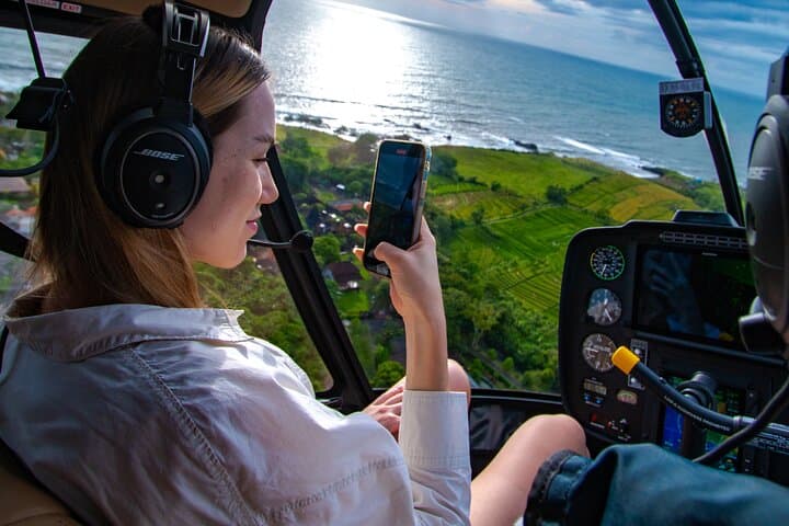 Above the Island of Gods: 20-Minute Helicopter Tour Over Bali’s South Coast