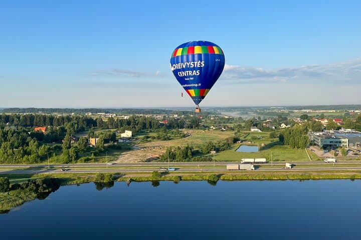 Sunrise Hot Air Balloon Over Vilnius and Trakai — Castle, Lakes & Baltic Skies photo 1