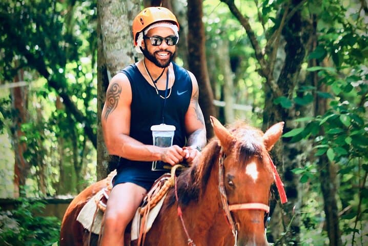 Riviera Maya Horseback Riding, Zip Line & Cenote Adventure from Tulum