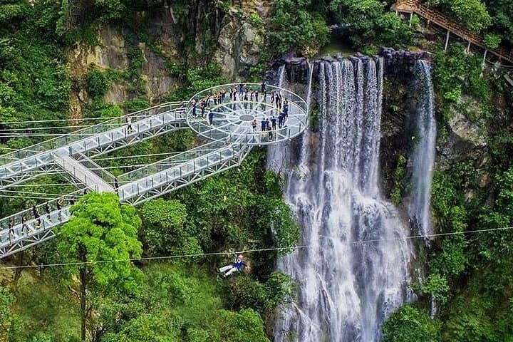 Gulong Gorge Skywalk and Waterfall Private Tour from Guangzhou photo 2