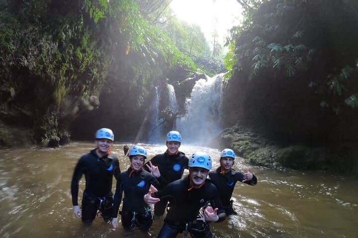 Canyoning in Ribeira dos Caldeiroes — Azores Waterfall Rappels & Jumps photo 2