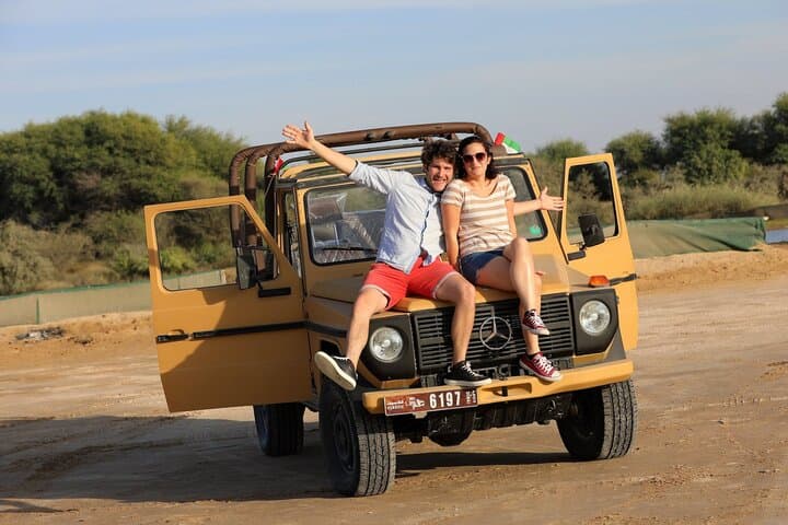 Evening Heritage Safari in Al Marmoom: Vintage G-Class Desert Experience photo 6