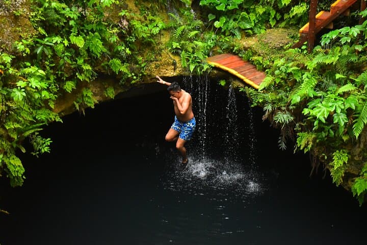 Explore Puerto Morelos: Swim Three Cenotes and Zip Line Adventure