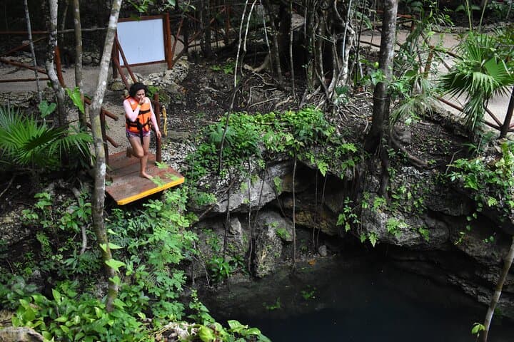 Explore Puerto Morelos: Swim Three Cenotes and Zip Line Adventure photo 4
