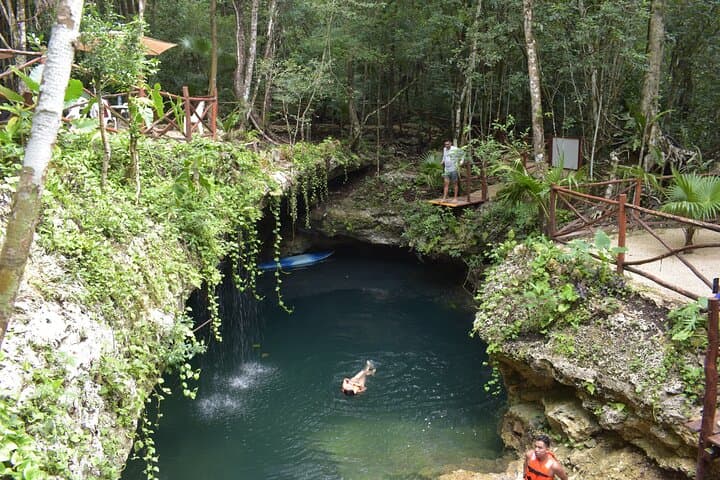 Explore Puerto Morelos: Swim Three Cenotes and Zip Line Adventure photo 3