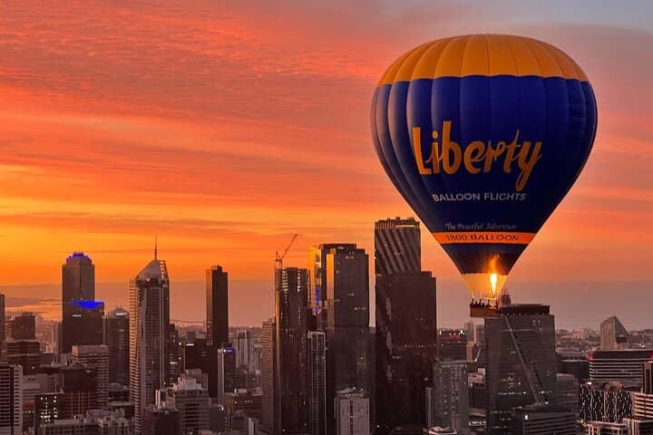 Sunrise Hot Air Balloon Flights Over Melbourne City — City Skyline & Optional Breakfast photo 3