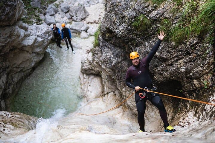 Canyoning in Fratarica: Soca Valley Gorge, Jumps & 50m Waterfall photo 3