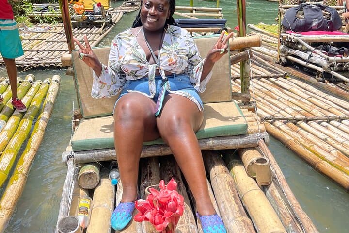 Bamboo Rafting on Jamaica's Great River: Music, Rum Punch & Limestone Foot Massage