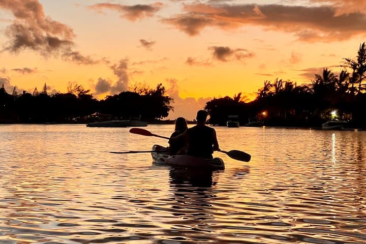 Guided Sunset Kayak on the Tamarin River — Mauritius Sundowner Tour photo 6