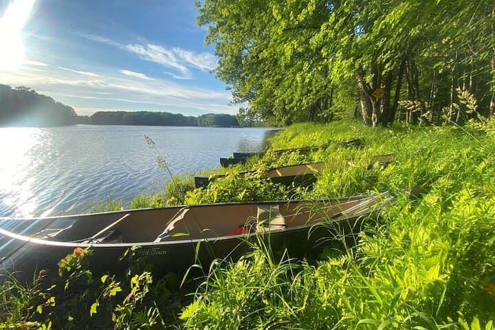 Canoe the Historic Penobscot River from Bangor — Shore Lunch, Bass Fishing & River History