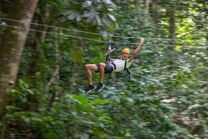St Lucia Rainforest Canopy Zip Line Adventure at Castries Waterworks Reserve photo 6