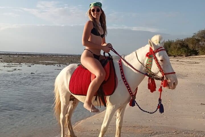 Sunset Horseback Ride on Gili Trawangan Beach photo 2