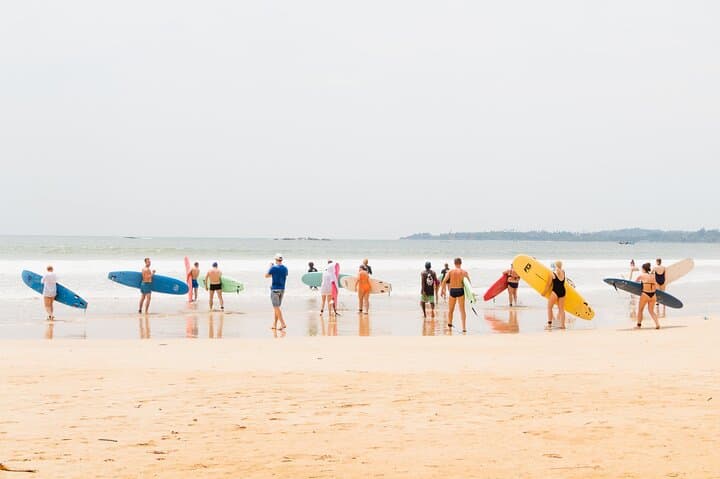 Weligama Weekend Surf Lesson with Drone Photography