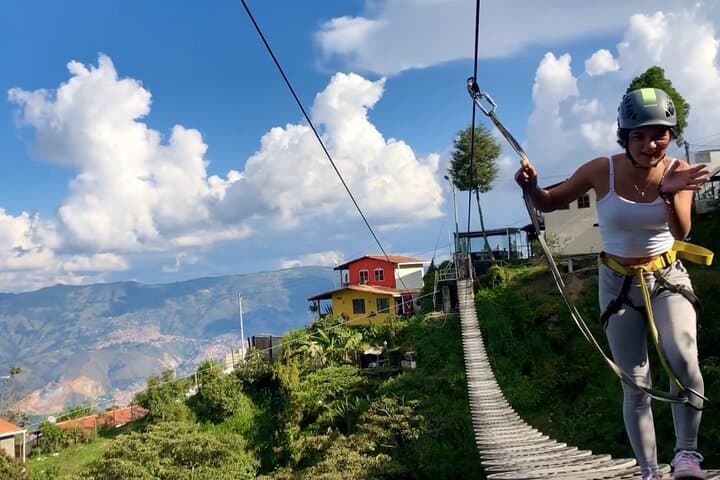 Medellín Zip-Line & Waterfall Climb Adventure: 250m Zipline, River Crossing & 70m Rock Wall photo 3