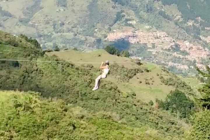 Medellín Zip-Line & Waterfall Climb Adventure: 250m Zipline, River Crossing & 70m Rock Wall photo 1