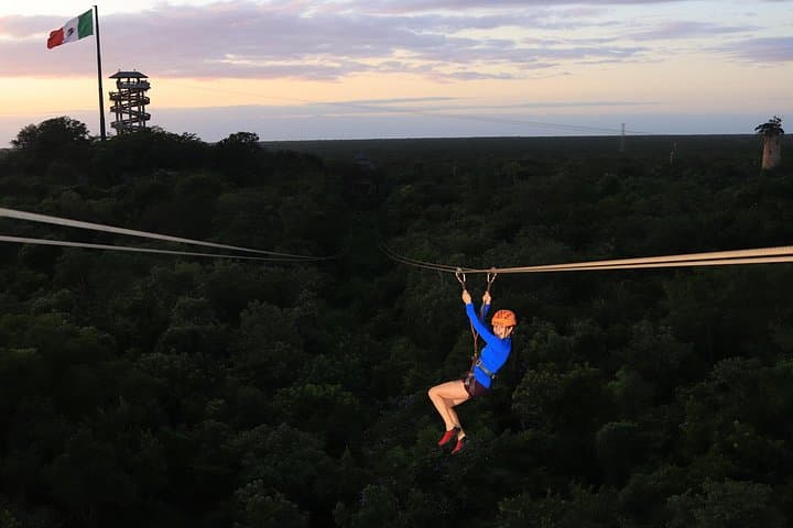 Xplor Fuego and Xel-Há Adventure from Tulum: 2-Day Zipline, Snorkel & Cave Rafting