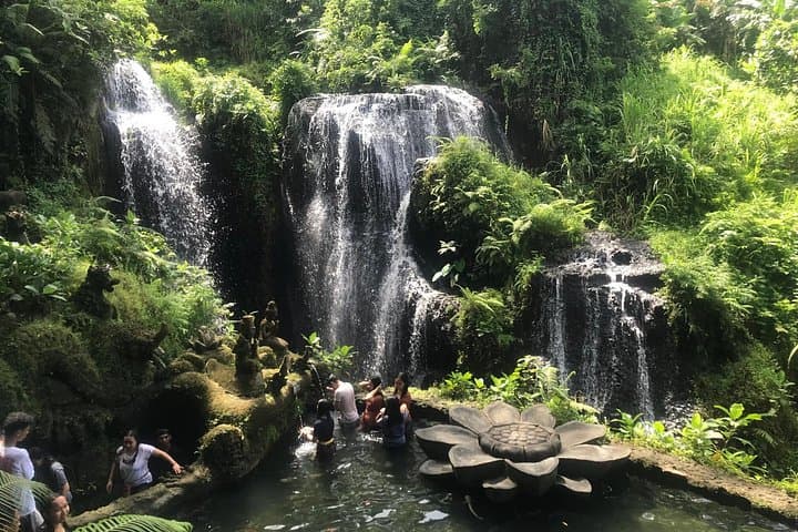 Purification Holy Bath at Beji Gria Waterfall — Sacred Cleansing Near Ubud