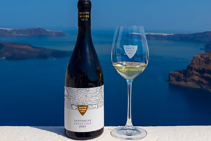 Santorini Vegan Food & Wine Private Tour — Vegan Tastes with Caldera Views