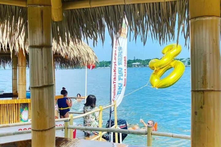 Key Largo Private Tiki Boat Cruise: Floating Tiki Bar & Swim Stop photo 6