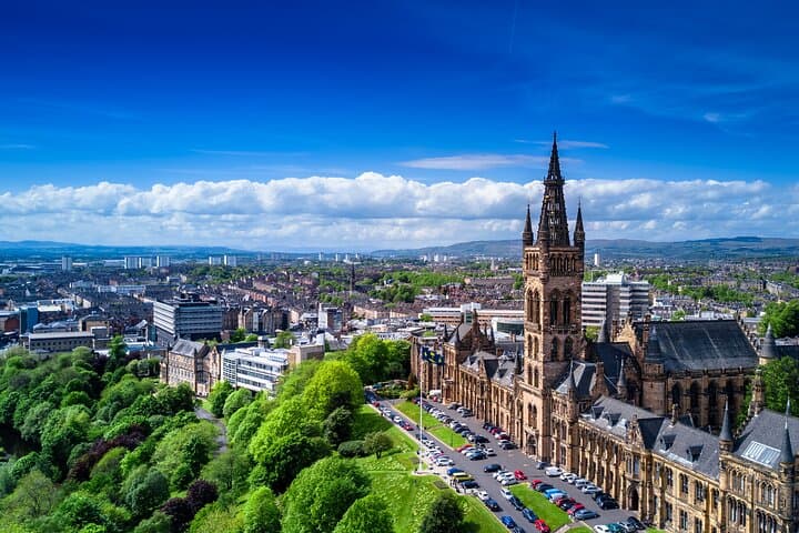 Luxury Private Glasgow Day Tour from Edinburgh in a Mercedes V-Class