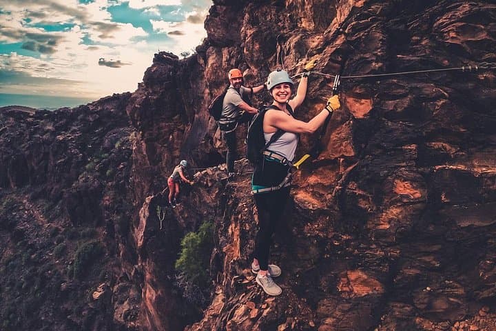 Beginner Via Ferrata Adventure in South Gran Canaria — 4-Hour Cliff Route with Guide photo 2