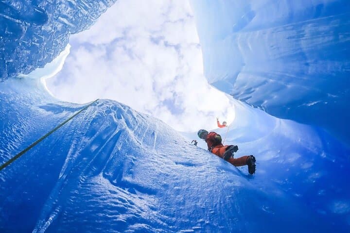 Heli Glacier Crevasse Ice Climbing on Knik Glacier: Alaska’s Ultimate Summer Ice Adventure