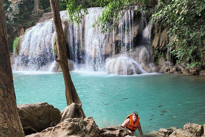 Erawan Falls & River Kwai: Private Full-Day Kanchanaburi Tour from Bangkok photo 1