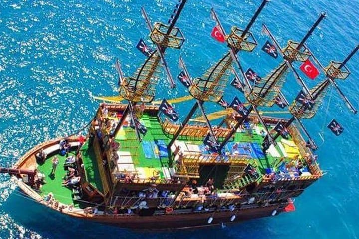 Side Blau Laguna Pirate Boat Cruise: Manavgat River, Snorkel & Foam Party photo 3